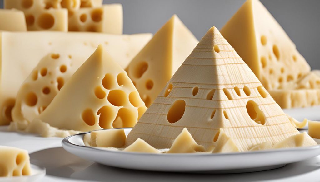 Cheese pyramids